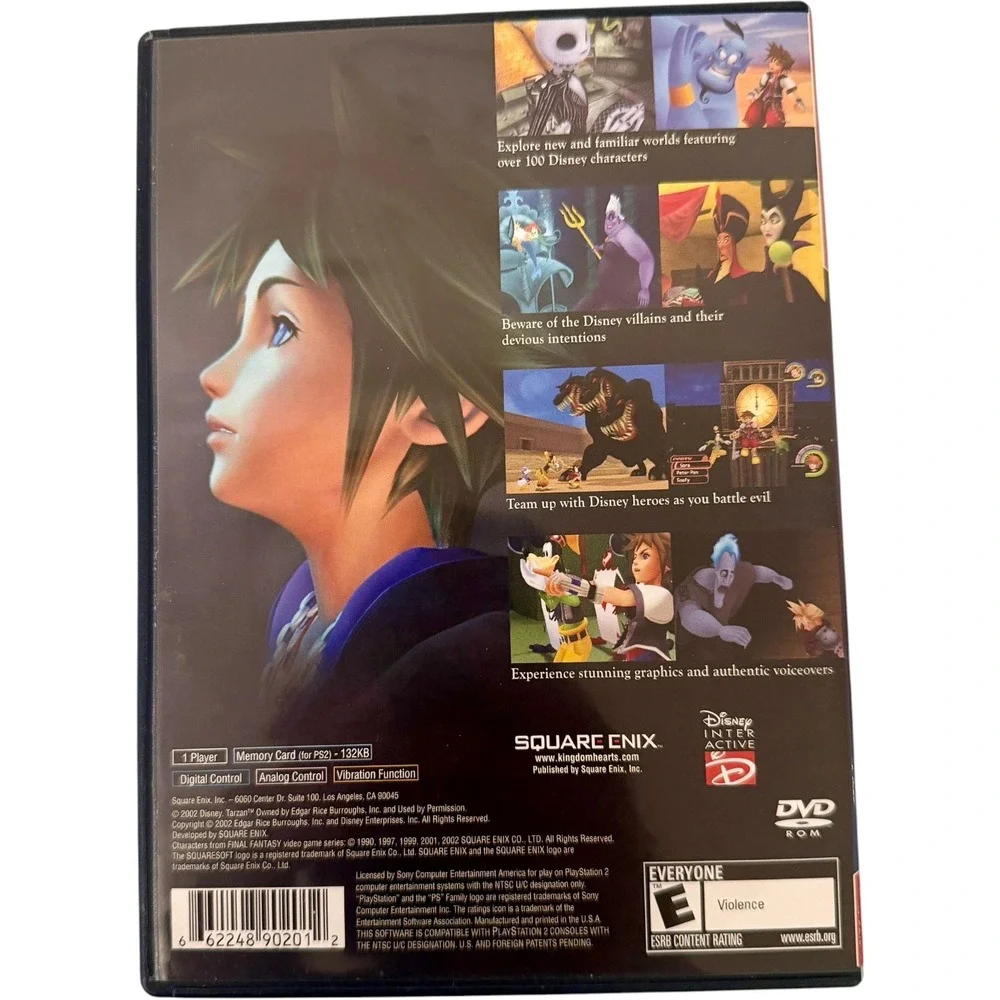 Sony‎ PlayStation 2 Kingdom Hearts 1 & 2 Greatest Hits PS2 Game Bundle Used